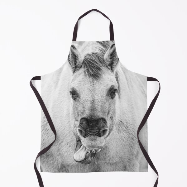 Item preview, Yawning horse, sticking tongue out designed and sold by Melissa Peltenburg.