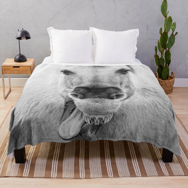 Item preview, Yawning horse, sticking tongue out designed and sold by Melissa Peltenburg.