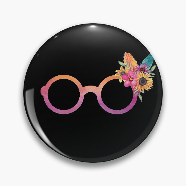 Item preview, Round Eyeglasses With A Flower And Feather Bouquet designed and sold by Primroaddesigns.