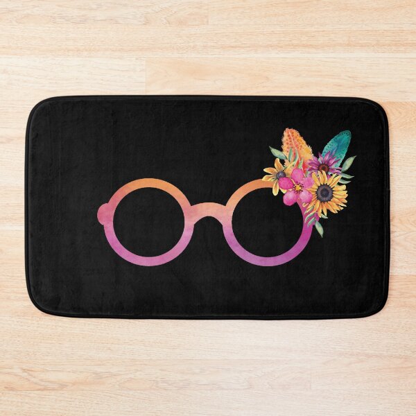 Item preview, Round Eyeglasses With A Flower And Feather Bouquet designed and sold by Primroaddesigns.