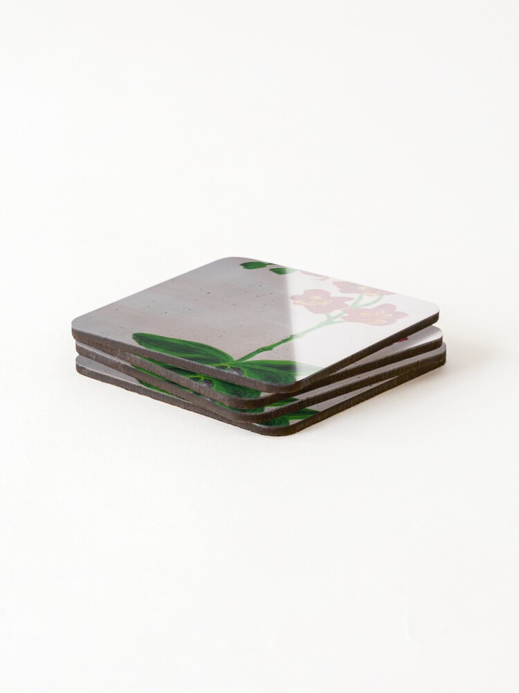 Thumbnail 4 of 5, Coasters (Set of 4), Orchid designed and sold by RudyYoder.