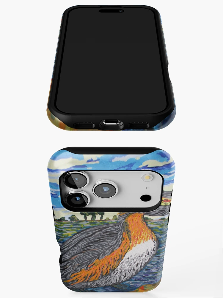Thumbnail 3 of 4, iPhone Case, Horned Grebe designed and sold by RudyYoder.