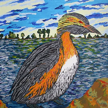Artwork thumbnail, Horned Grebe by RudyYoder
