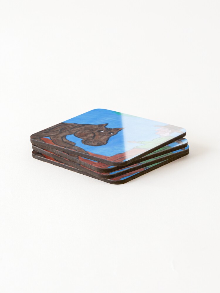Thumbnail 4 of 5, Coasters (Set of 4), Horse Trainer designed and sold by RudyYoder.