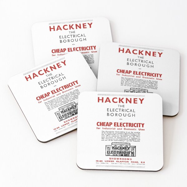 Item preview, HACKNEY ELECTRICITY - THE ELECTRICAL BOROUGH designed and sold by ThrowbackAds.