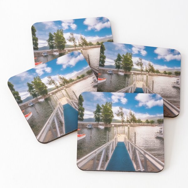 Item preview, Jetty perspective and scenic view at Te Anau Boating Club Marina, New Zealand designed and sold by Danielasphotos.