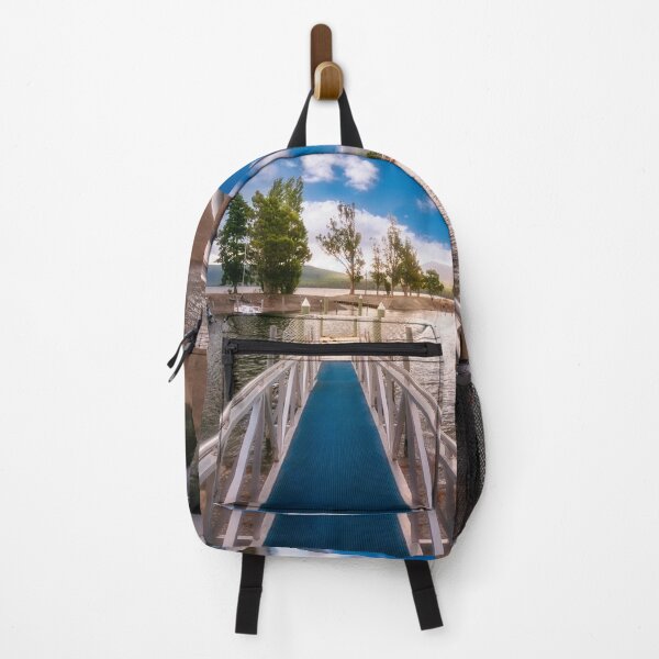 Item preview, Jetty perspective and scenic view at Te Anau Boating Club Marina, New Zealand designed and sold by Danielasphotos.