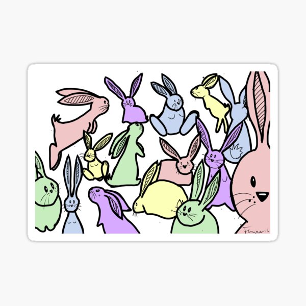 Item preview, Rabbits designed and sold by Femke_art Blankers.