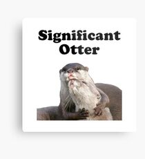 Bedeutender Otter Metallbild