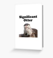 Bedeutender Otter Grußkarte