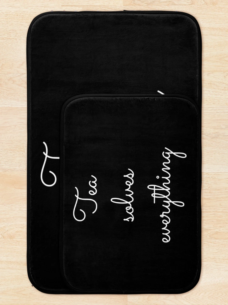 Thumbnail 5 of 6, Bath Mat, Tea solves everything designed and sold by OneCreativeLab.