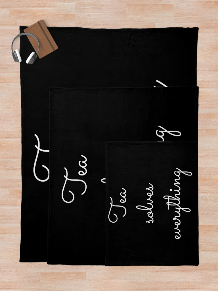 Thumbnail 5 von 6, Fleecedecke, Tea solves everything designt und verkauft von OneCreativeLab.