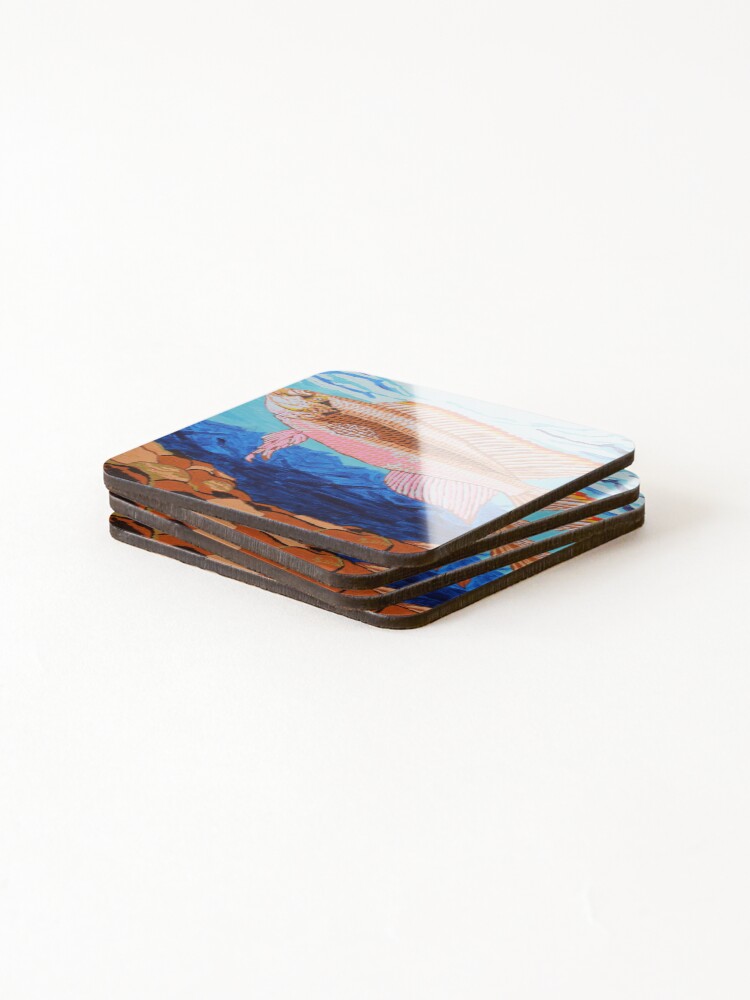 Thumbnail 4 of 5, Coasters (Set of 4), Kribensis Fish designed and sold by RudyYoder.