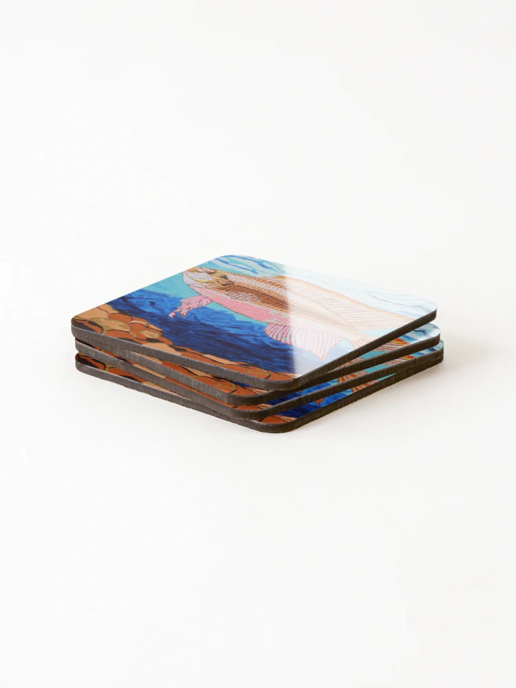 Thumbnail 4 of 5, Coasters (Set of 4), Kribensis Fish designed and sold by RudyYoder.