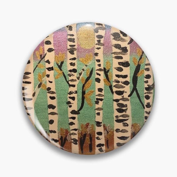 Item preview, Birch forest at sunset  designed and sold by Suzgallery58.