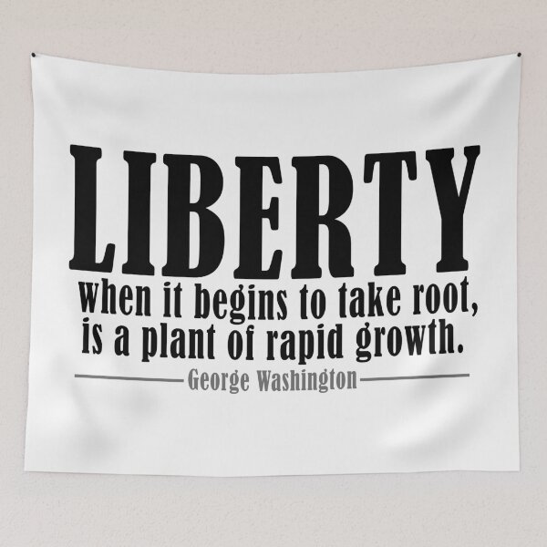 Item preview, Freedom Liberty George Washington Quote Free designed and sold by ArtOfRebellion.