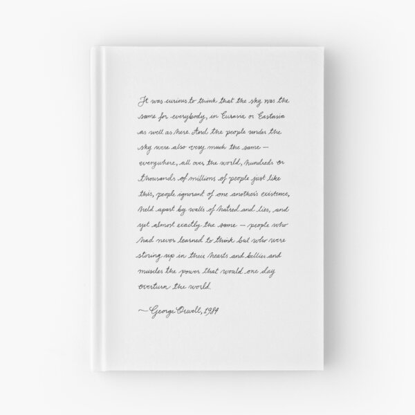 Item preview, ORWELL'S 1984 Handwritten Excerpt (II) designed and sold by JennieCarolina.