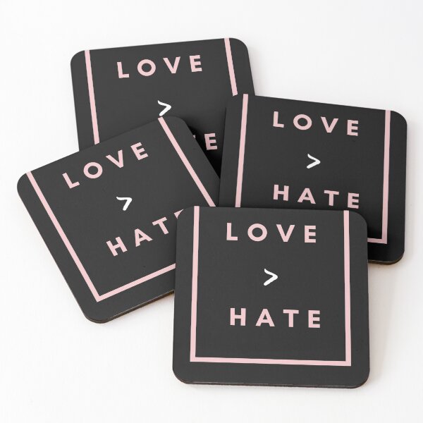 Item preview, Love  > Hate Positive Quote designed and sold by Skaters.