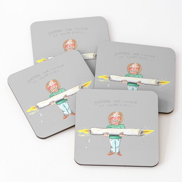 Item preview, Burning The Candle At Both Ends: daily doodle design  designed and sold by Hannah's  Doodles.