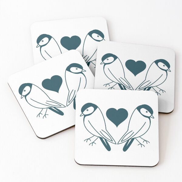 Item preview, Blue Tit Love - Birds Illustration designed and sold by TreacleMustard.
