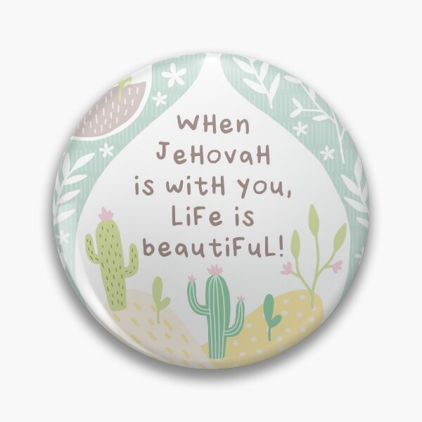 Item preview, WHEN JEHOVAH IS WITH YOU, LIFE IS BEAUTIFUL! designed and sold by Paper Bee Gift Shop.