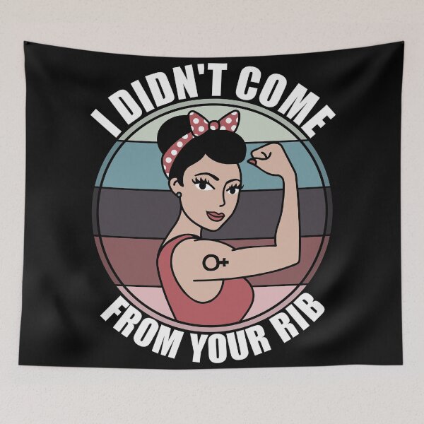 Item preview, I Didnt Come From Your Rib - Feminism Design  designed and sold by Giacob.