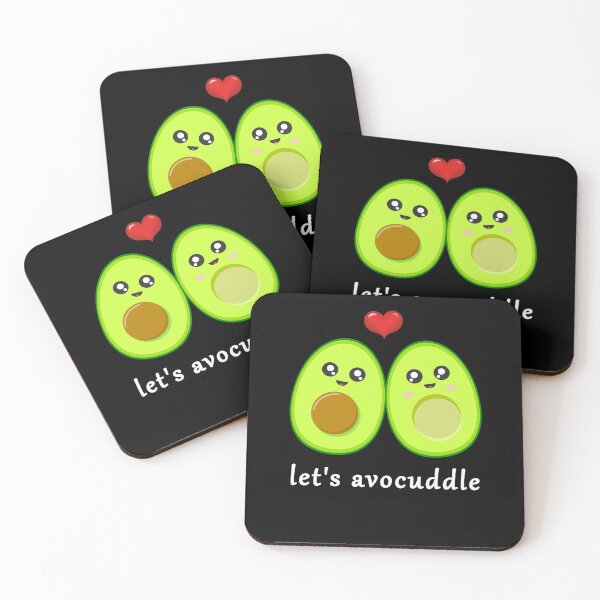 Item preview, cute green romantic avocado, gift for avocado lover designed and sold by Space Art.