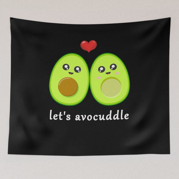 Item preview, cute green romantic avocado, gift for avocado lover designed and sold by Space Art.
