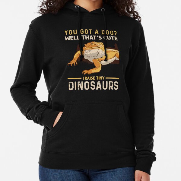 Cool I Raise Tiny Dinosaurs | Funny Bearded Dragon Pet Gift Lightweight Hoodie