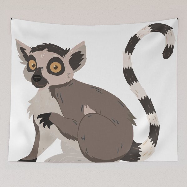 Item preview, Lemur ring-tailed lemur designed and sold by u1le901.