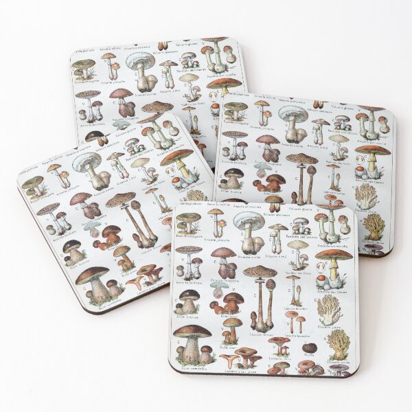 Item preview, Vintage Mushroom Poster designed and sold by redoARTstore.
