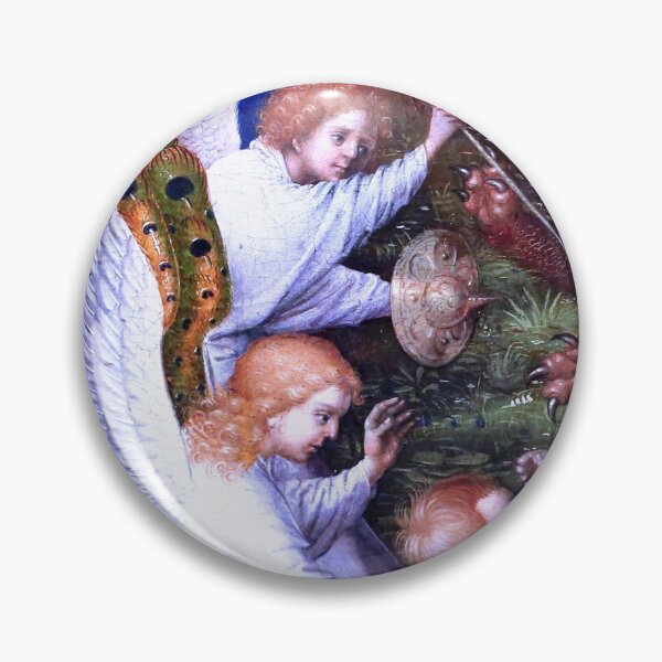 Artikelvorschau, Demons attacking people saved by angels - vintage medieval artwork entworfen und verkauft von Vintage Designs +.
