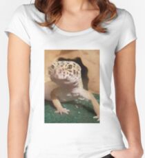Leopard gecko Women's Fitted Scoop T-Shirt