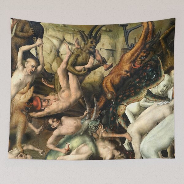 Item preview, Dragged to Hell  - vintage medieval artwork designed and sold by Vintage Designs +.