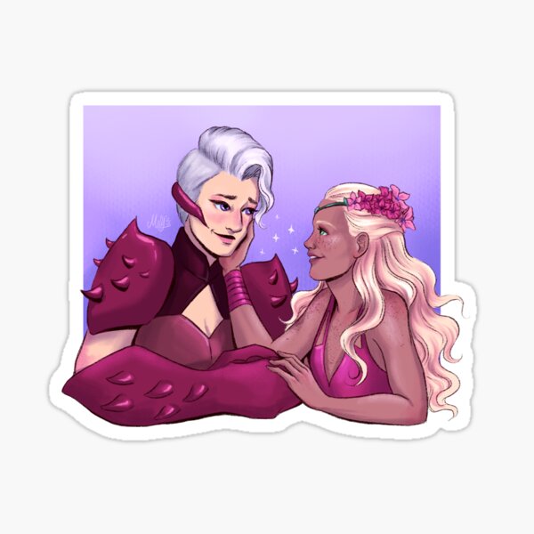 The Scorpion and the Flower Sticker