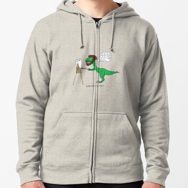 Bobrossiraptor Zipped Hoodie