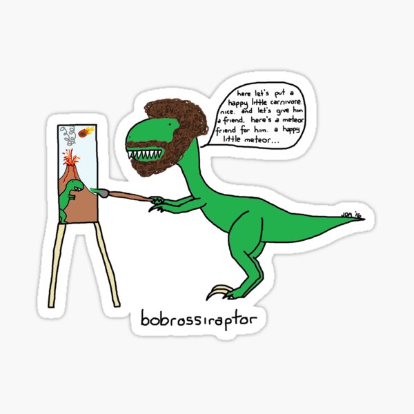 Bobrossiraptor Sticker