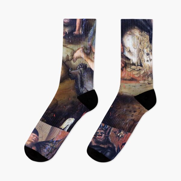 Item preview, Dragged to Hell The punishment for Greed  - vintage medieval artwork designed and sold by Vintage Designs +.