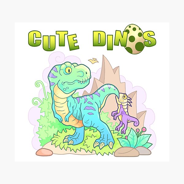 Item preview, cartoon cute dinosaurs designed and sold by YMFargon.