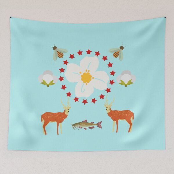 Item preview, Mississippi Chinoiserie Print designed and sold by Lacy Sciple.