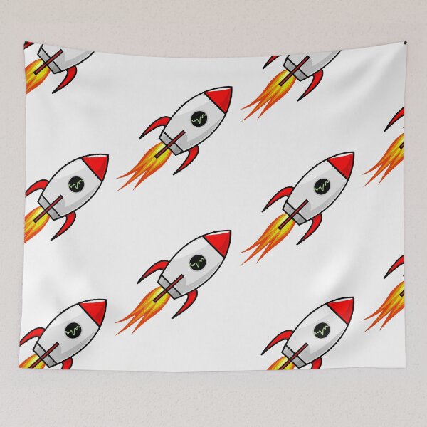 Item preview, Stocks to the moon rocket designed and sold by Trending-Ts.