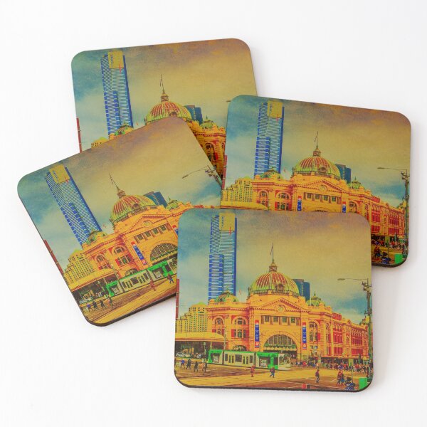 Item preview, Oil Painting on Canvas of Flinders Street Station - Melbourne, Victoria designed and sold by Steven Jodoin.
