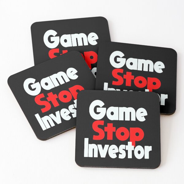 Item preview, GameStop Investor (Funny Trendy Viral Reddit Meme • Wall Street Bets • Black And White) designed and sold by SassyClassyMe.
