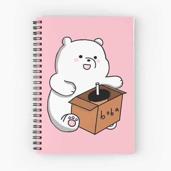 Item preview, Cute Pink Boba Bear Sitting Chillin designed and sold by itzzRebecca.