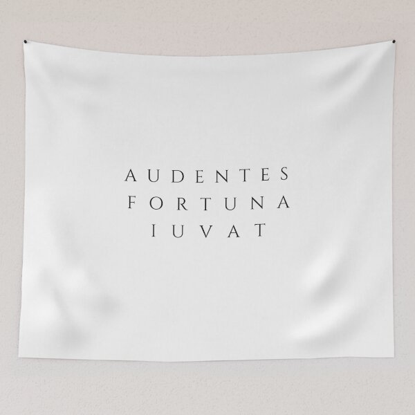 Item preview, Audentes Fortuna Iuvat Fortune Favors the Bold Black - Latin Phrases designed and sold by ElementJourney.
