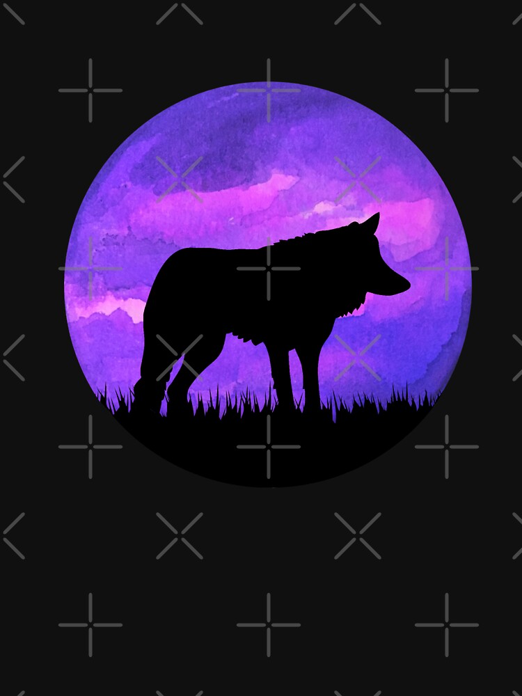 Purple Howling Coyote Tee