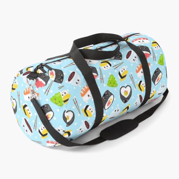 Item preview, Kawaii Sushi Pattern Print Blue designed and sold by renegadesparrow.