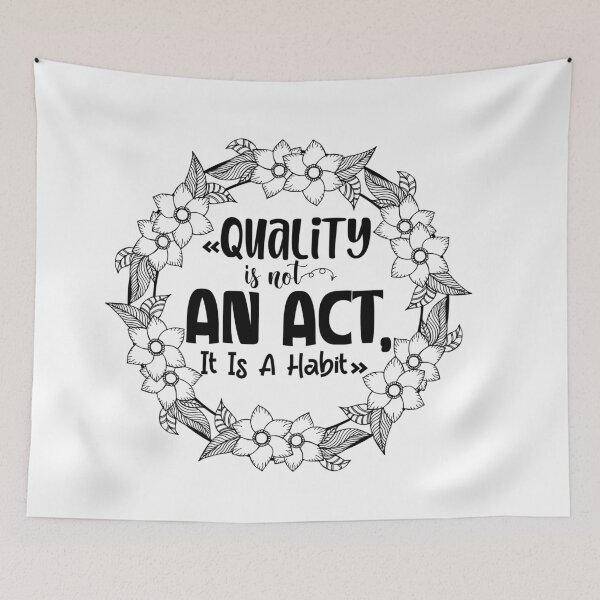 Item preview, Quality Is Not An Act It Is A Habit designed and sold by 0umStore.