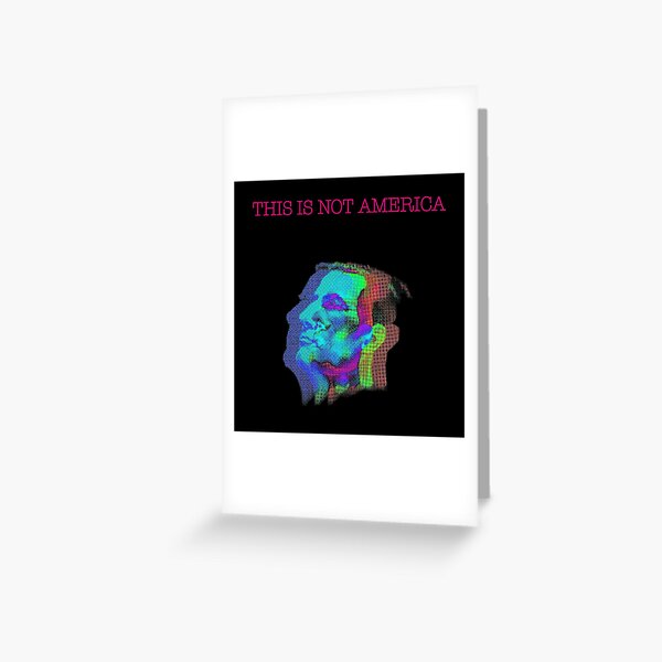 This Is Not America - Claes Bang (neon) Greeting Card