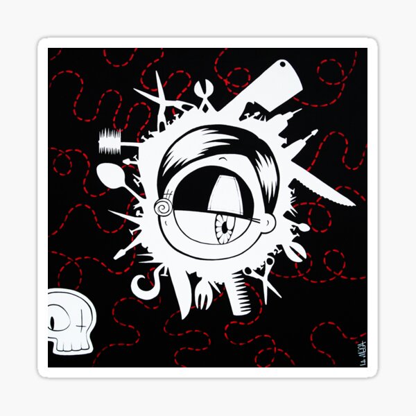 Nobody's tools DIY inspired kawaii street pop artwork Sticker